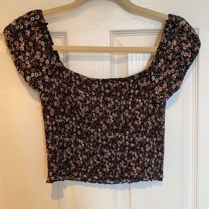 Floral Crop Top, Medium
